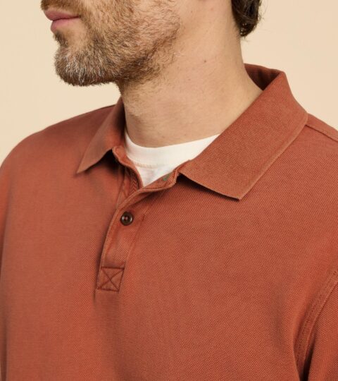 Utility Polo In MID ORANGE