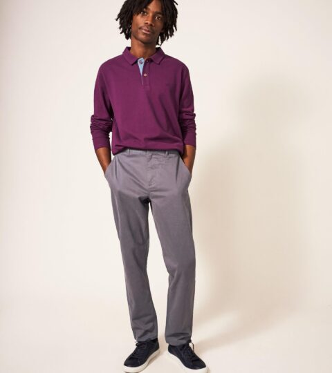 Elm Chino Trouser In MID GREY