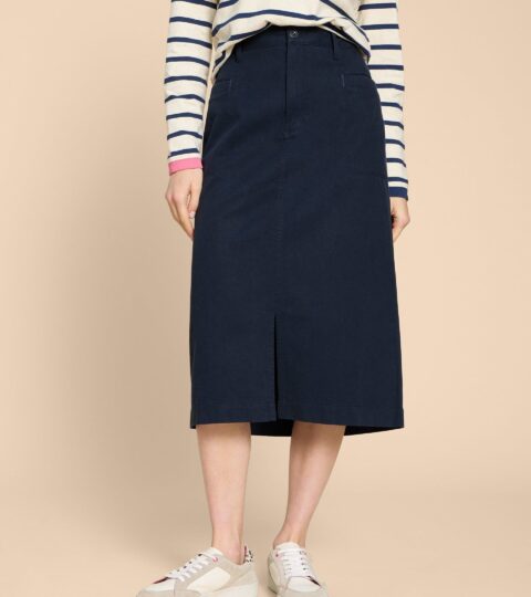 Penny Midi Skirt In DARK NAVY