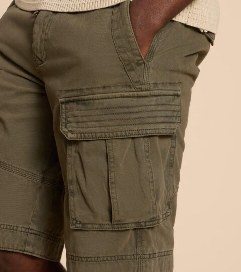 Halsall Organic Cargo Short In KHAKI GREEN