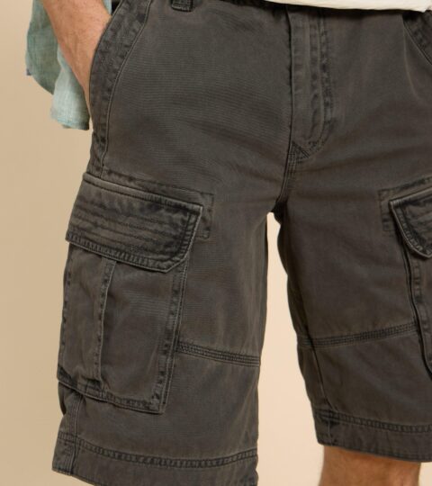 Halsall Organic Cargo Short In PURE BLACK