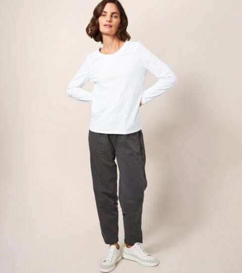 ANNABEL LS TEE In BRILLIANT WHITE