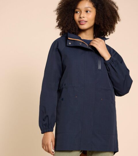 Zoe Waterproof Coat In DARK NAVY