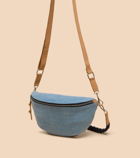 Sebby Canvas Sling Bag In CHAMBRAY BLUE