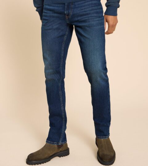 Eastwood Straight Jean Zip Fly In MID DENIM