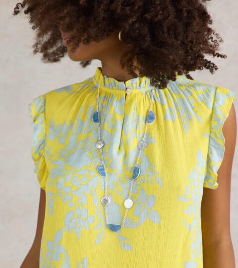 Florence Eco Vero Vest In YELLOW PRINT