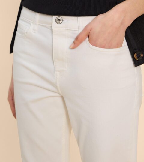 Blake Straight Cropped Jean In NATURAL WHITE