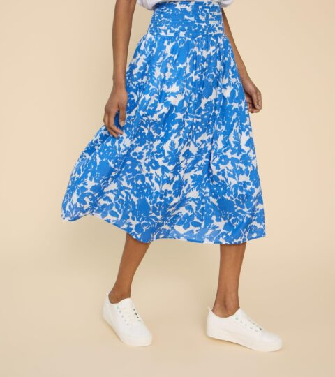 Maeva Printed Skirt In IVORY PRINT