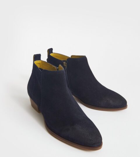 Willow Ankle Boot Suede In DARK NAVY