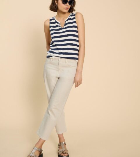 Charlie Straight Crop Jean In LIGHT NATURAL