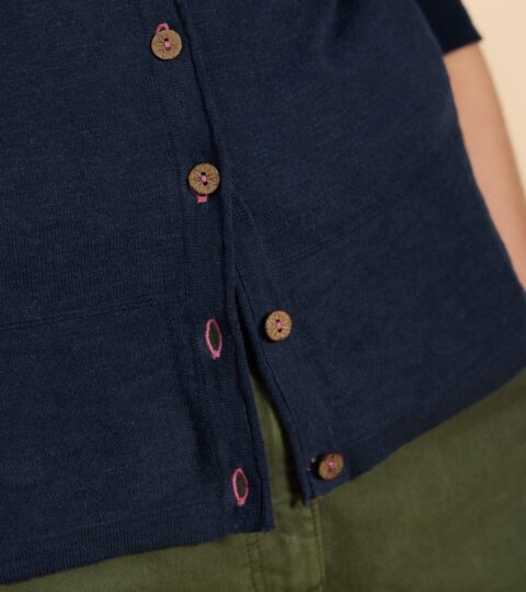 NARIA V  NECK CARDI In DARK NAVY